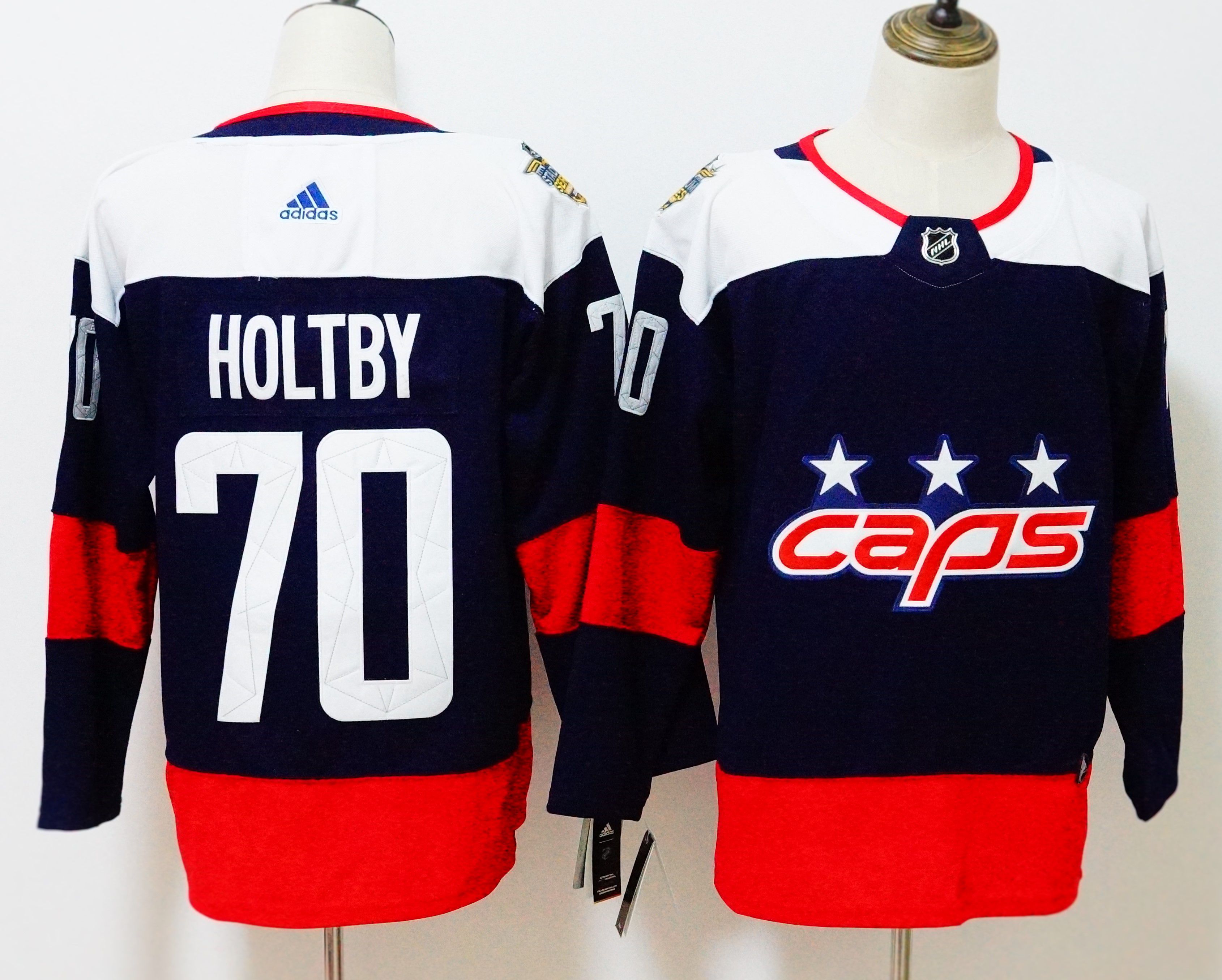 Men Washington Capitals #70 Holtby Blue Hockey Stitched Adidas NHL Jerseys
